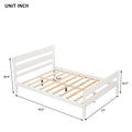 Full Bed With Headboard And Footboard,White Sku:W504P149039 Full White Pine