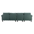 Coolmore Accent Sofa Living Room Sofa Sectional Sofa, U Shape Sectional Sofa With Ottoman, Reversible Sofa Couch For Living Room Emerald Linen Emerald Foam Linen 4 Seat
