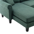 Coolmore Accent Sofa Living Room Sofa Sectional Sofa, U Shape Sectional Sofa With Ottoman, Reversible Sofa Couch For Living Room Emerald Linen Emerald Foam Linen 4 Seat