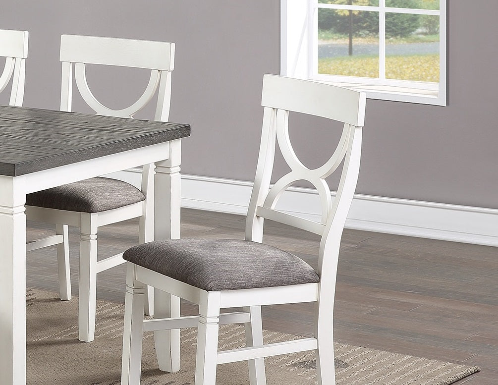 Dining Room Furniture White 6Pc Dining Set Table 4 Side Chairs And A Bench Rubberwood Mdf White White Dining Room Classic,Modern Dining Chairs Rubberwood Rubber Wood