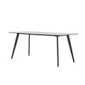 Dining Table Ceramic Tile Kitchen Table Small Space Dining Table Porcelain Desk Top For Kitchen Living Room Or Office Black 70Inch Black Ceramic