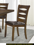 Transitional Style Unique Back Design Set Of 2Pc Wooden Side Chairs Brown Finish Dining Room Furniture Brown Dining Room Transitional Wood