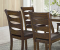 Transitional Style Unique Back Design Set Of 2Pc Wooden Side Chairs Brown Finish Dining Room Furniture Brown Dining Room Transitional Wood