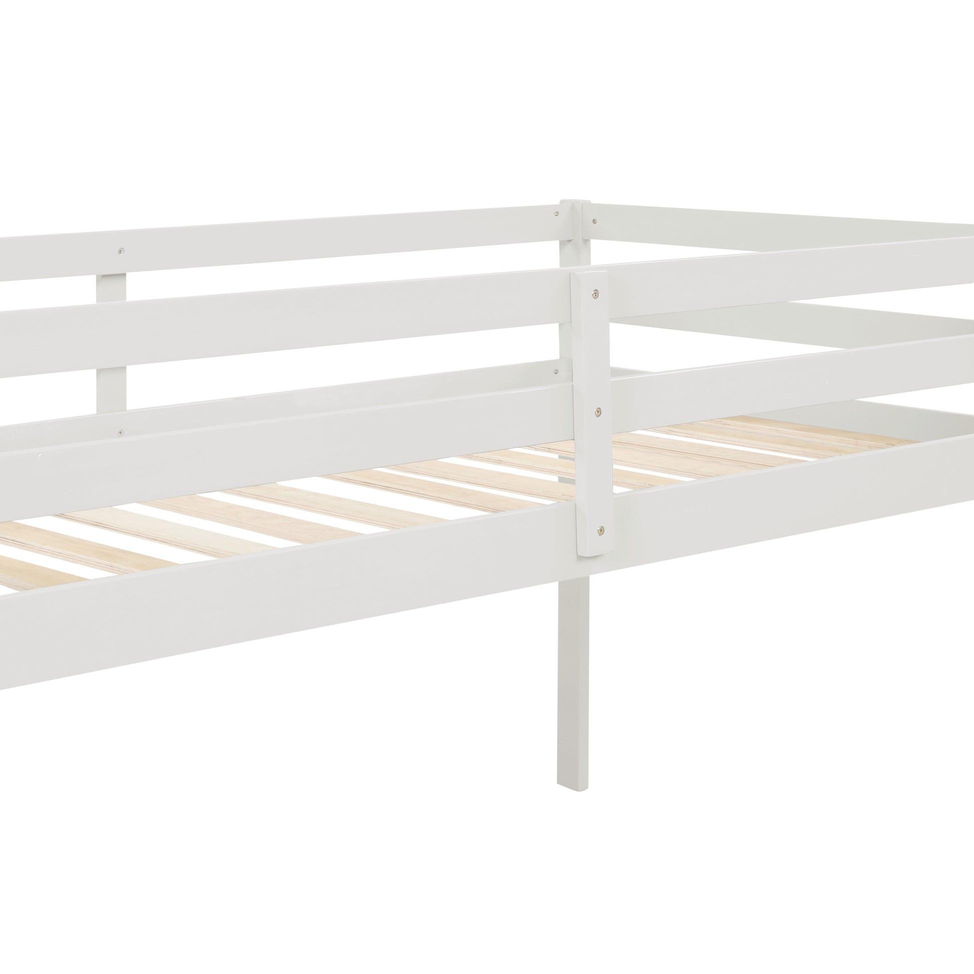 Loft Bed With Staircasewhite Twin White Pine