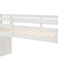 Loft Bed With Staircasewhite Twin White Pine