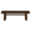 Transitional Walnut Finish Wooden Bench 1Pc Casual Contemporary Dining Furniture Walnut Dining Room Transitional Wood