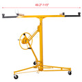 Drywall Panel Hoist Drywall Lift Rolling Panel Hoist Jack Lifter 16Ft Yellow Color Yellow Metal