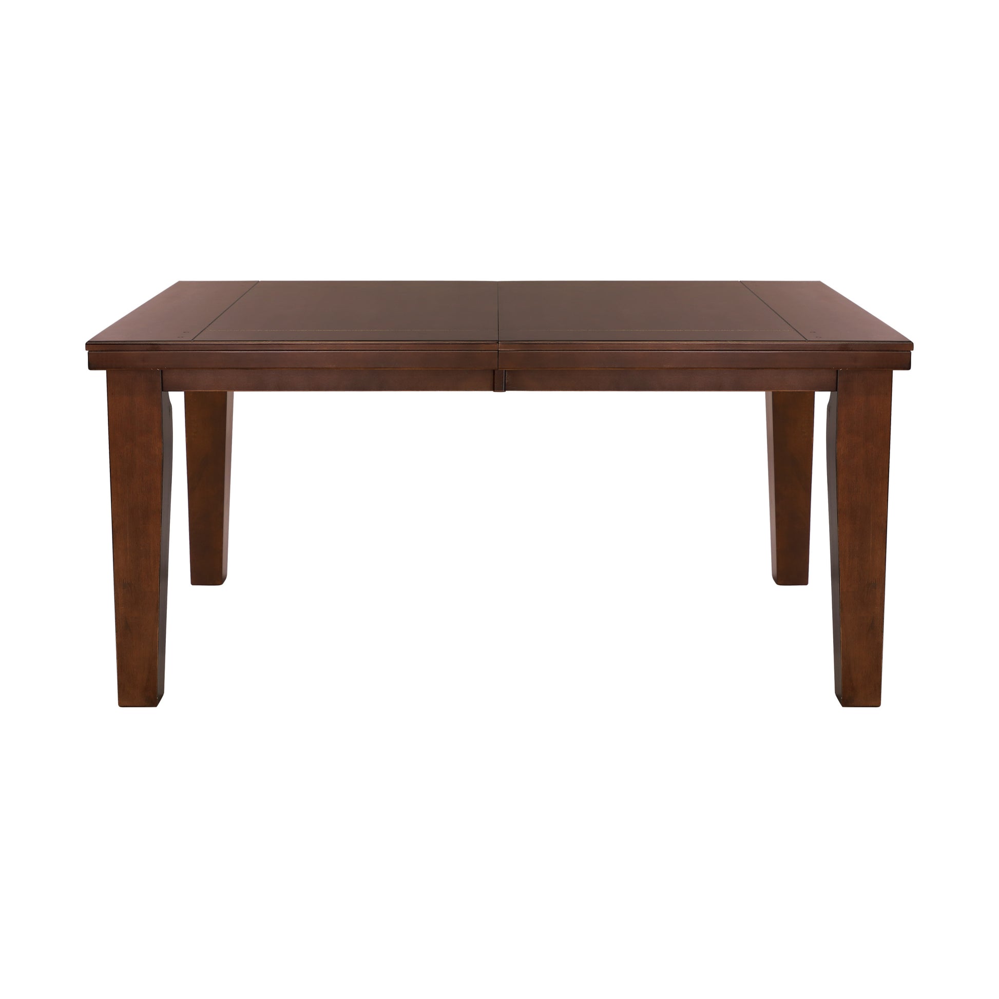 Contemporary Dark Oak Finish Dining 5Pc Set Table W Self Storing Leaf And 4X Side Chairs Solid Clean Lines Design Furniture Wood Wood Brown Mix Seats 4 Dining Room Contemporary Rectangular Dining Table With Chair Wood