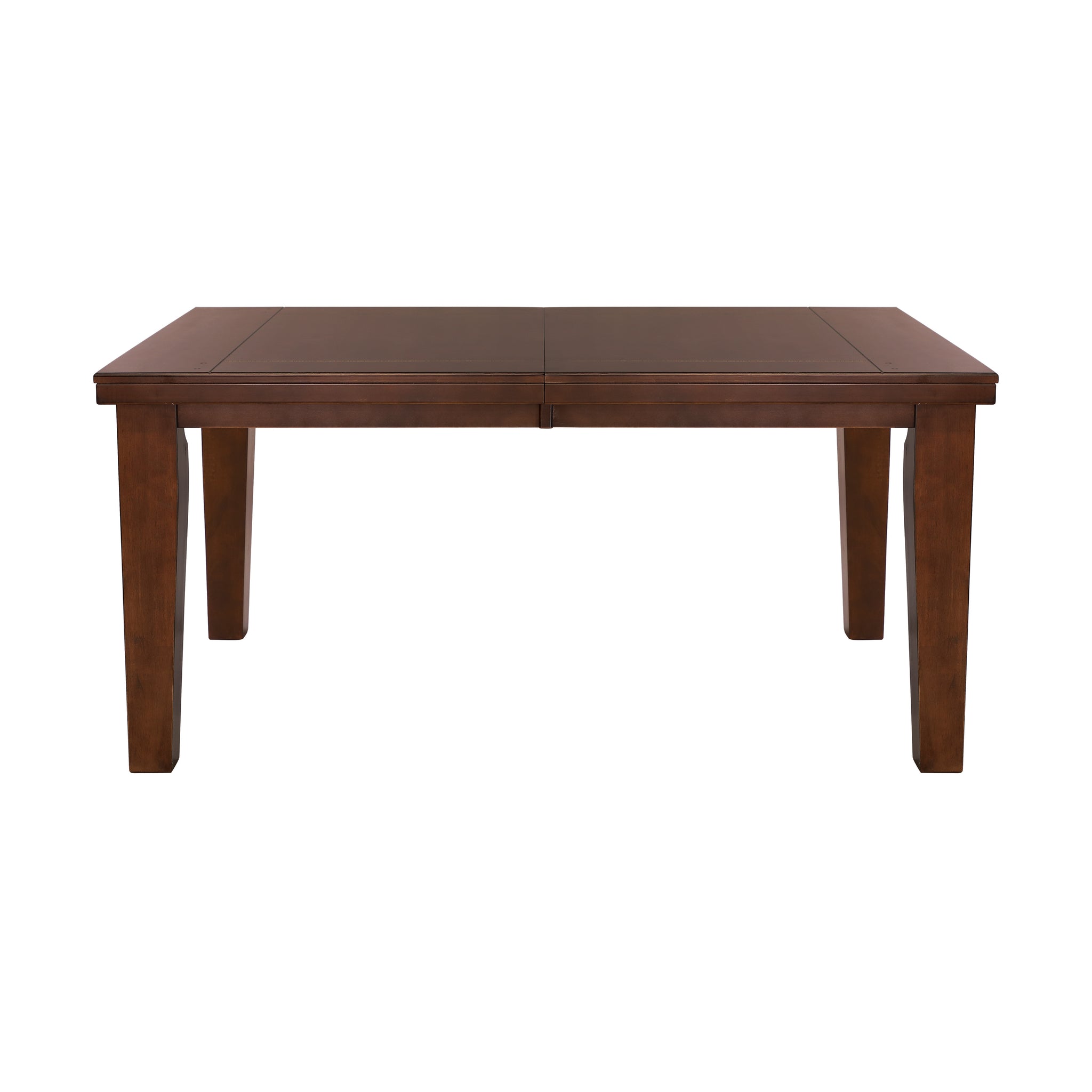 Dark Oak Finish Rectangular 1Pc Dining Table With Self Storing Extension Leaf Wooden Simple Dining Furniture Brown Mix Dining Room Contemporary Wood
