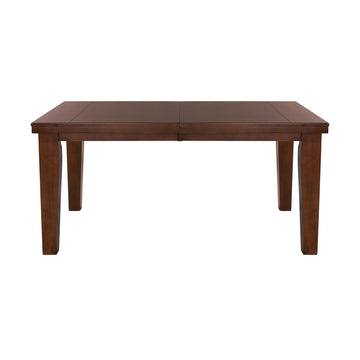 Dark Oak Finish Rectangular 1Pc Dining Table With Self Storing Extension Leaf Wooden Simple Dining Furniture Brown Mix Dining Room Contemporary Wood
