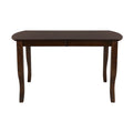 Dark Cherry Finish Simple Design 1Pc Dining Table With Separate Extension Leaf Mango Veneer Wood Dining Furniture Brown Mix Dining Room Traditional Wood