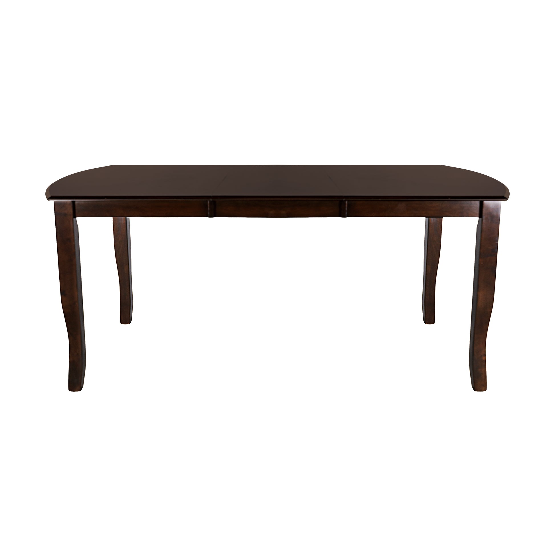 Dark Cherry Finish Simple Design 1Pc Dining Table With Separate Extension Leaf Mango Veneer Wood Dining Furniture Brown Mix Dining Room Traditional Wood