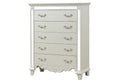 Milan Mirror Framed Chest Made With Wood In White White White Drawer 5 Drawers & Above Bedroom Dovetail Joints Contemporary,Modern Solid Wood Mdf Wood
