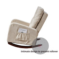 Single Sofa Reclining Chair Japanese Chair Lazy Sofa Tatami Balcony Reclining Sofa Adjustable Chair Beige Metal