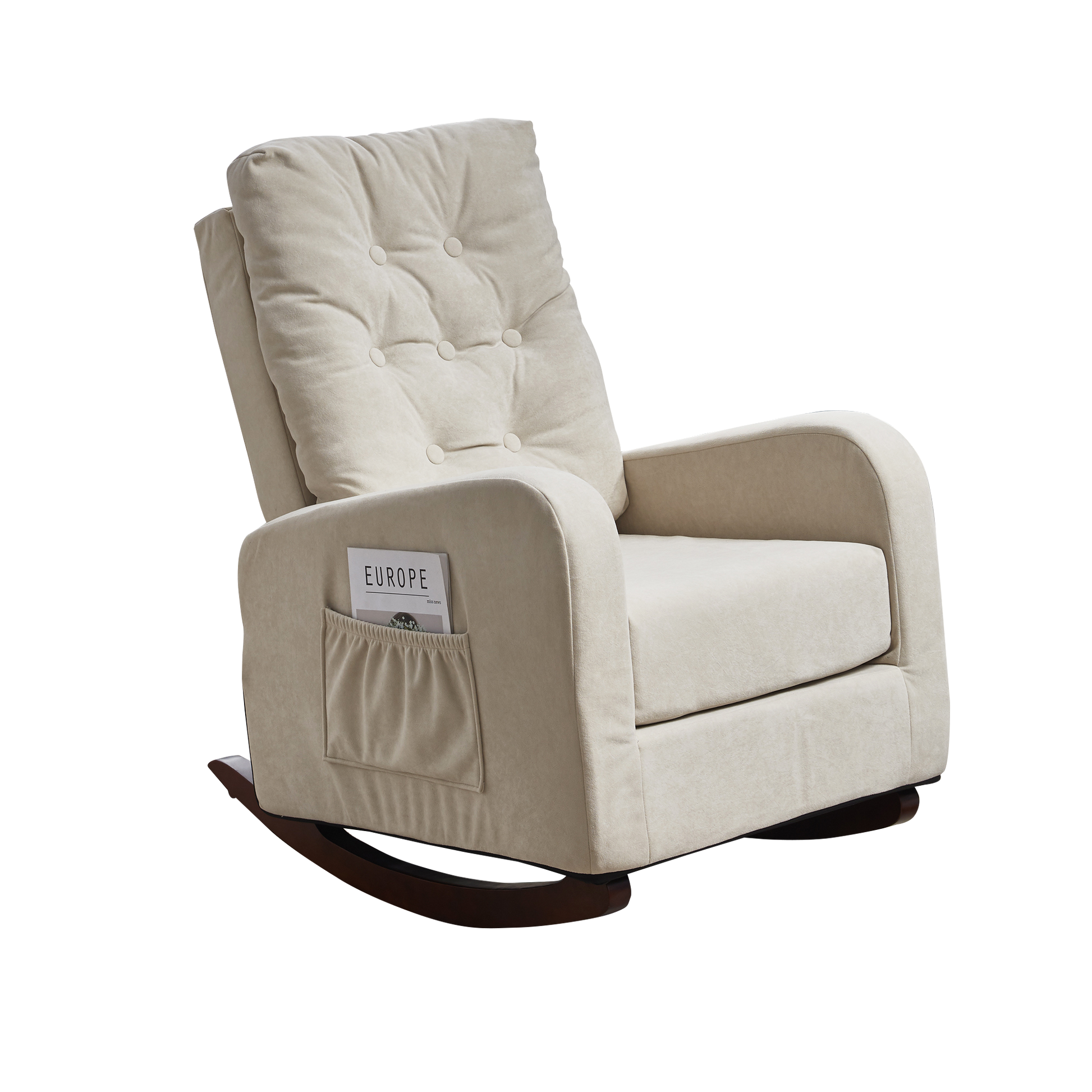 Single Sofa Reclining Chair Japanese Chair Lazy Sofa Tatami Balcony Reclining Sofa Adjustable Chair Beige Metal