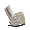 Single Sofa Reclining Chair Japanese Chair Lazy Sofa Tatami Balcony Reclining Sofa Adjustable Chair Beige Metal