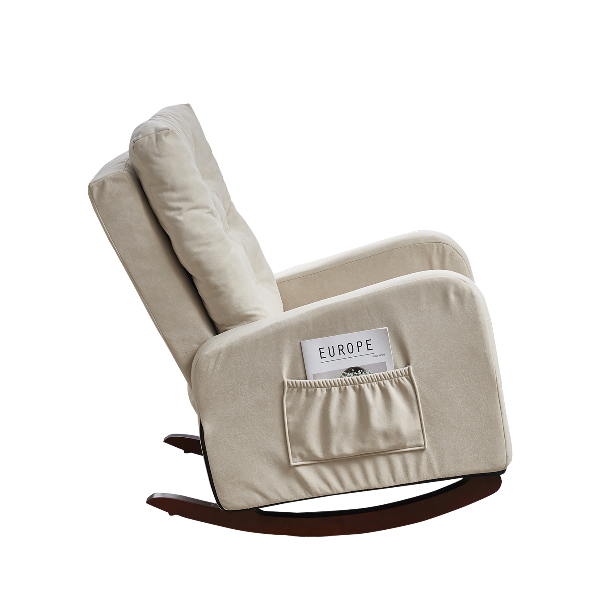 Single Sofa Reclining Chair Japanese Chair Lazy Sofa Tatami Balcony Reclining Sofa Adjustable Chair Beige Metal