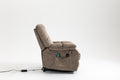 Recliners Lift Chair Relax Sofa Chair Livingroom Furniture Living Room Power Electric Reclining For Elderly Beige Brown Chenille Down Filling