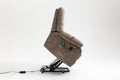 Recliners Lift Chair Relax Sofa Chair Livingroom Furniture Living Room Power Electric Reclining For Elderly Beige Brown Chenille Down Filling