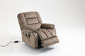 Recliners Lift Chair Relax Sofa Chair Livingroom Furniture Living Room Power Electric Reclining For Elderly Beige Brown Chenille Down Filling