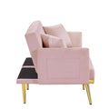Pink Velvet Sofa Bed Pink Velvet Wood Foam Velvet 2 Seat