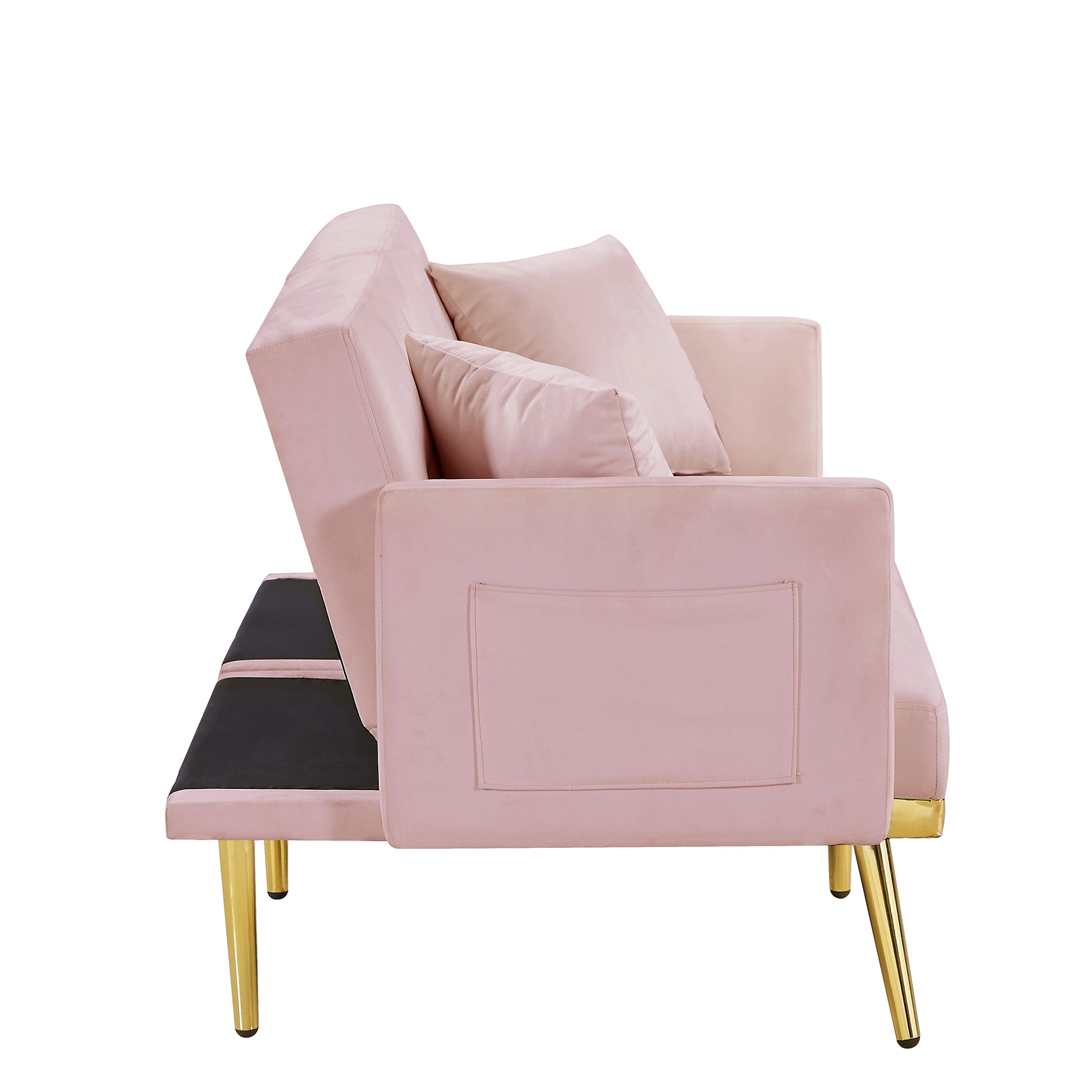 Pink Velvet Sofa Bed Pink Velvet Wood Foam Velvet 2 Seat