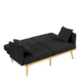 Black Velvet Sofa Bed Black Wood Foam Velvet 2 Seat