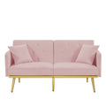 Pink Velvet Sofa Bed Pink Velvet Wood Foam Velvet 2 Seat