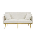 Cream White Velvet Sofa Bed Cream White Velvet Wood Foam Velvet 2 Seat
