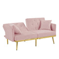 Pink Velvet Sofa Bed Pink Velvet Wood Foam Velvet 2 Seat