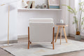 Coolmore Mid Century Modern Accent Chair, Comfy Fabric Living Room Chairs With Solid Wood Frame, Lounge Reading Armchair, Easy Assembly Beige Beige Primary Living Space Foam Boucle