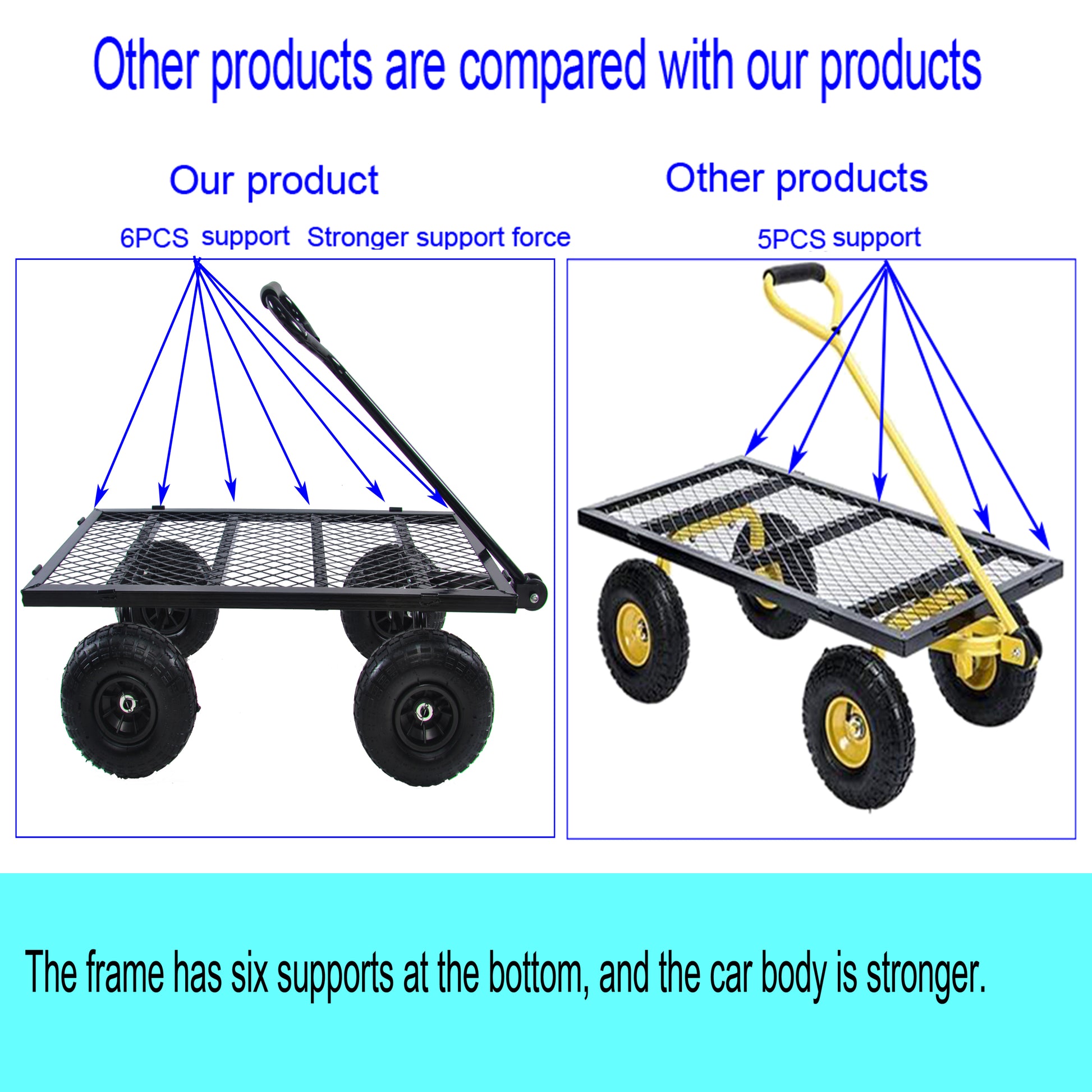 Wagon Cart Garden Cart Trucks Make It Easier To Transport Firewood Tc1840Bkg Black Metal