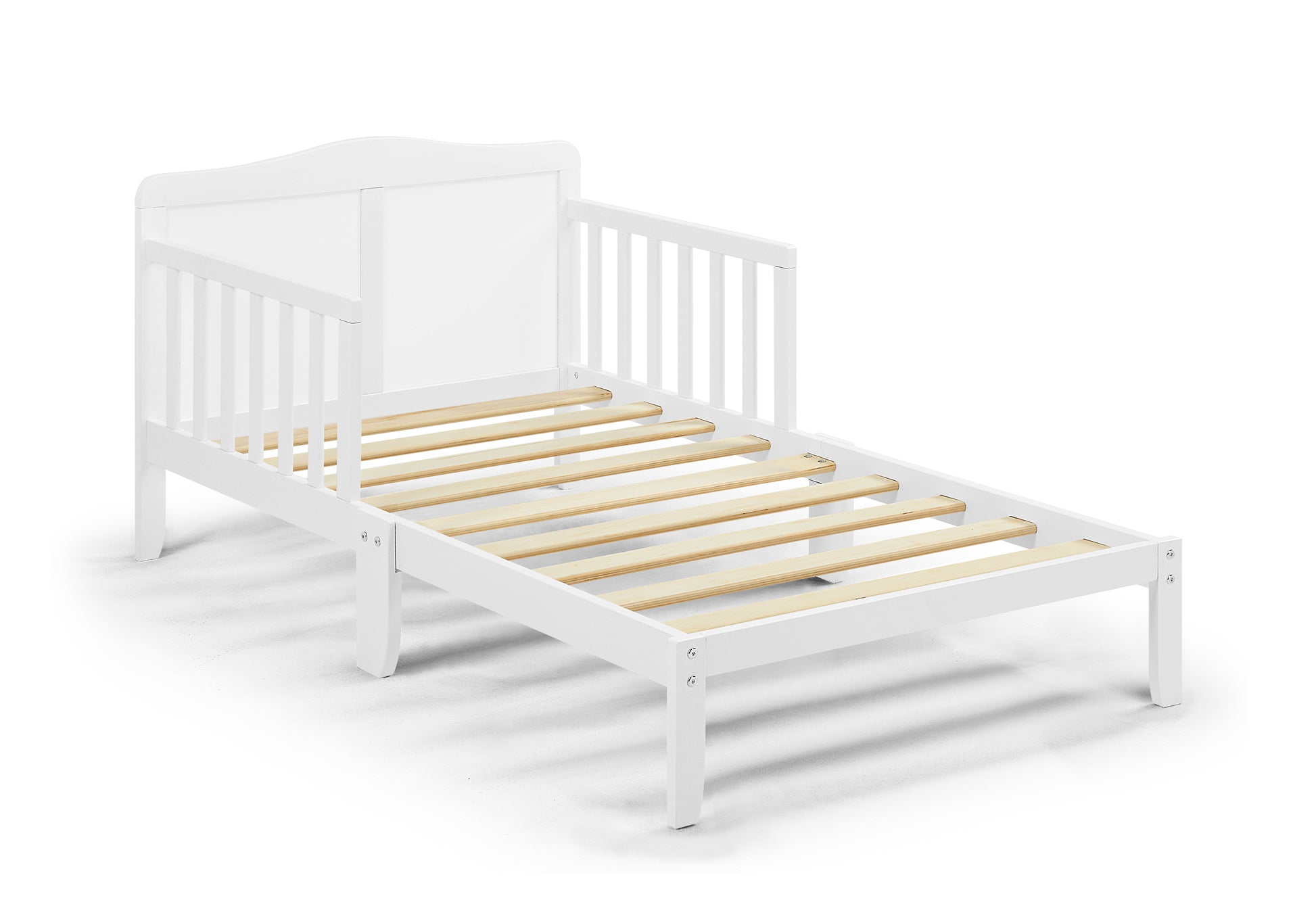 Birdie Toddler Bed White White White Solid Wood