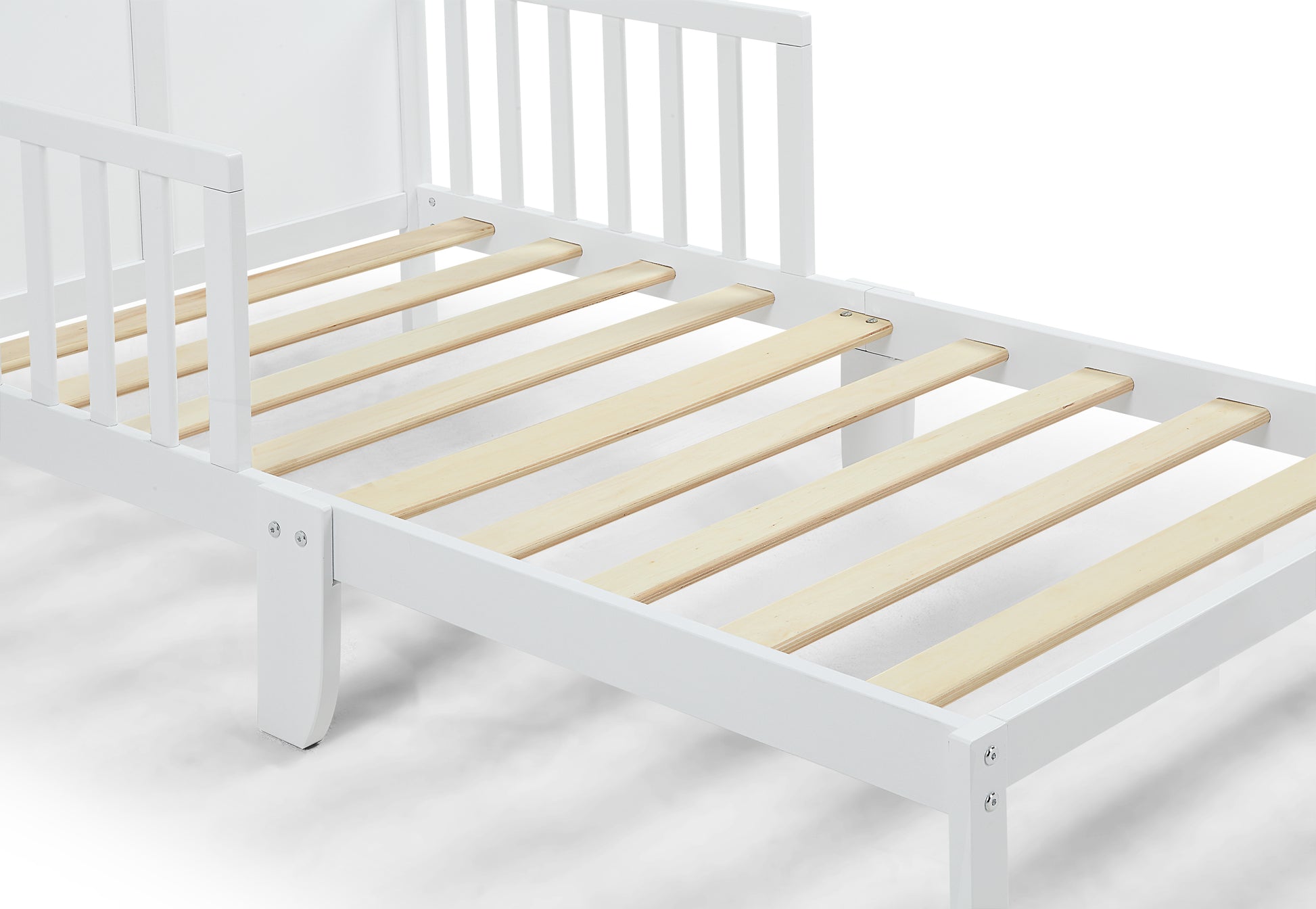 Birdie Toddler Bed White White White Solid Wood