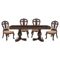 Beautiful Traditional Design 1Pc Rectangular Dining Table With 2X Extension Leaf Cherry Finish With Gold Tipping Cherry Dining Room American Traditional,Traditional Wood