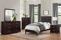 Espresso Finish 1Pc Dresser Of 6X Drawers Silver Tone Bar Pulls Contemporary Design Bedroom Furniture Espresso 5 Drawers & Above Bedroom Contemporary Wood