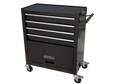 4 Drawers Tool Cabinet With Tool Sets Black Red Steel