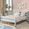 Full Bed With Headboard And Footboard,White Sku:W504P149039 Full White Pine