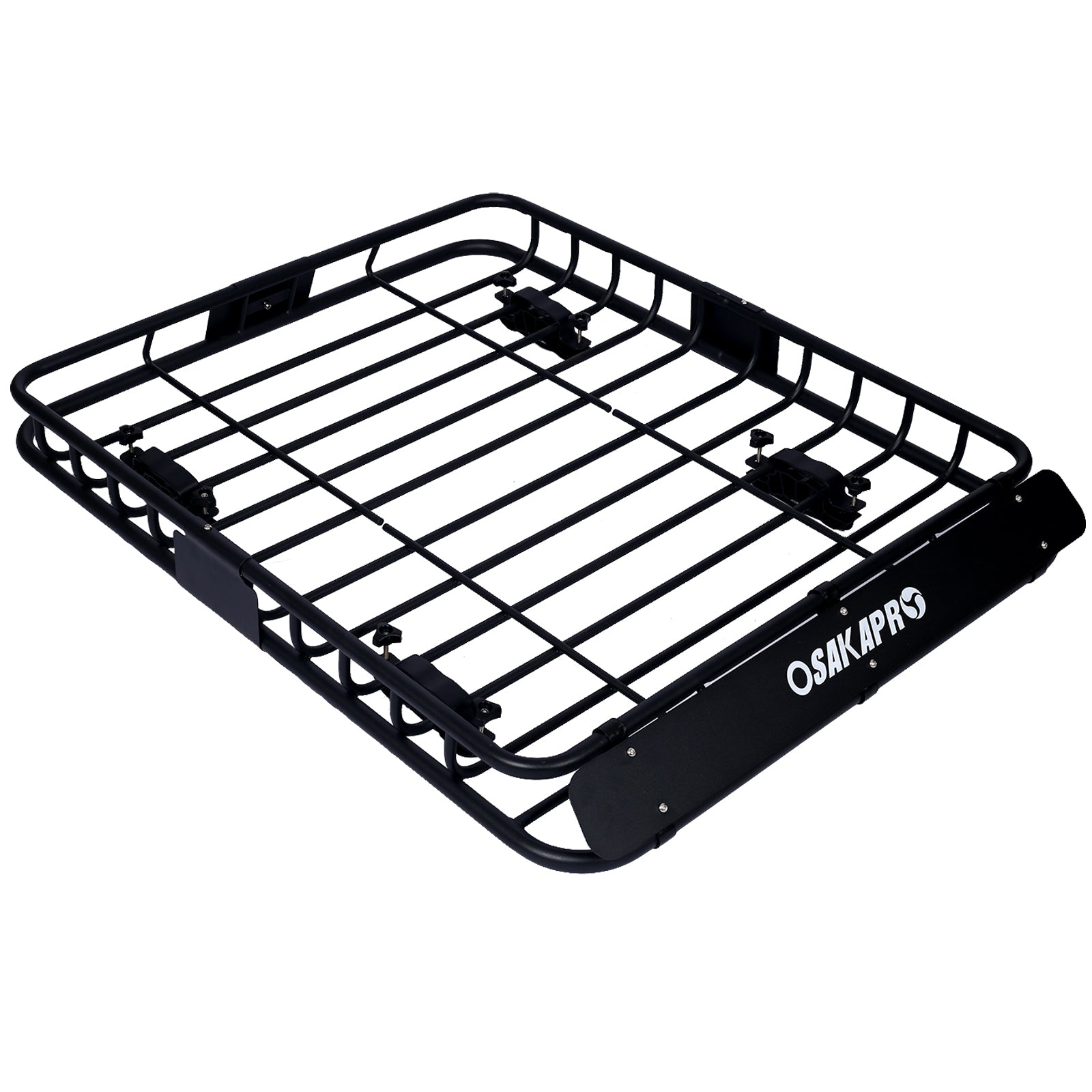 Rooftop Cargo Carrier Basket Motoring Roof Rack,Top Mount Roof Rack 42" Black Steel Black Steel