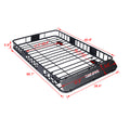Rooftop Cargo Carrier Basketmotoring Roof Racktop Mount Roof Rack 64Black Steel Black Steel