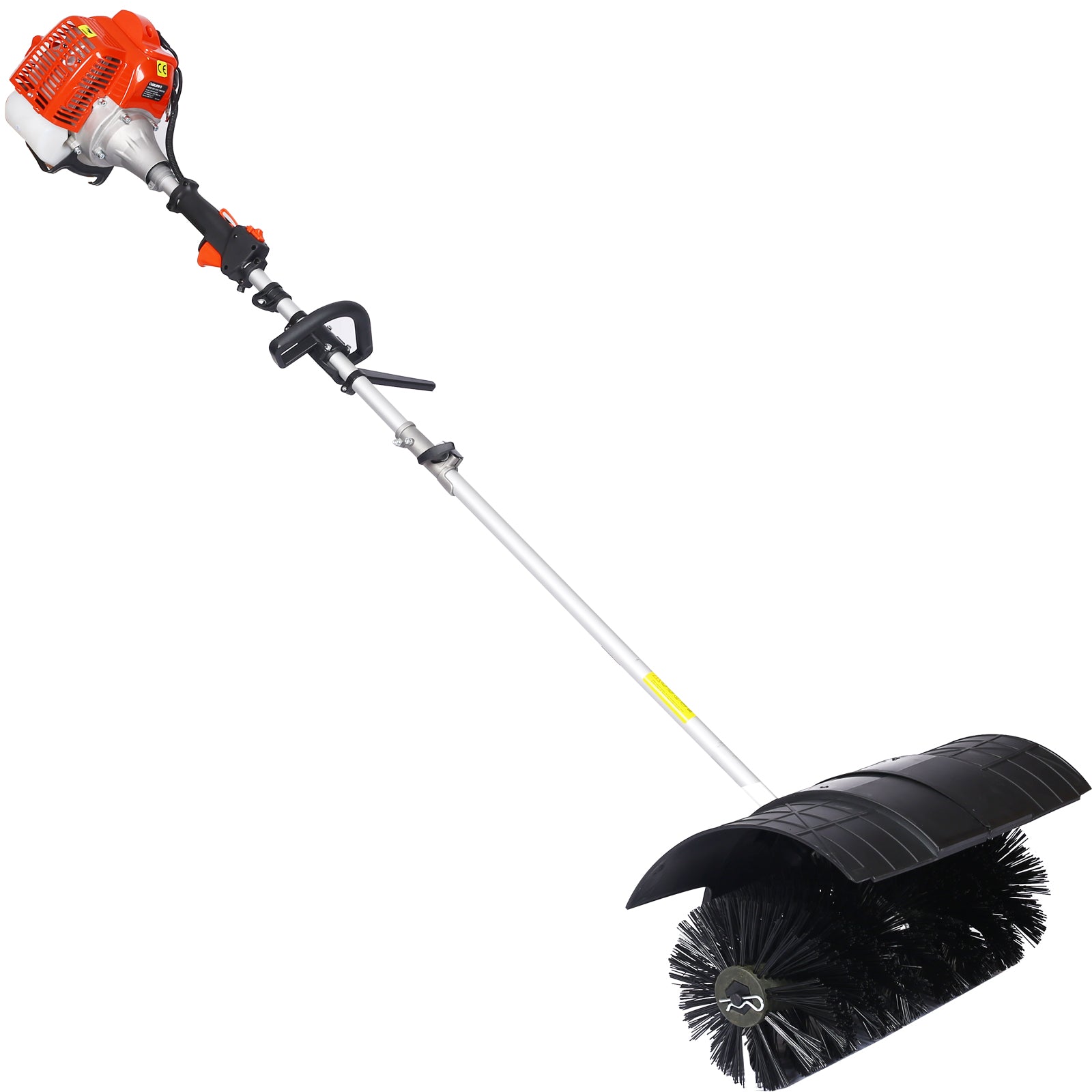 Snow Sweeper Gasoline Powered Broom Sweeper,52Cc 2 Stroke ,Broom Brush 21X10" Epa Orange Plastic