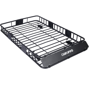 Rooftop Cargo Carrier Basketmotoring Roof Racktop Mount Roof Rack 64Black Steel Black Steel