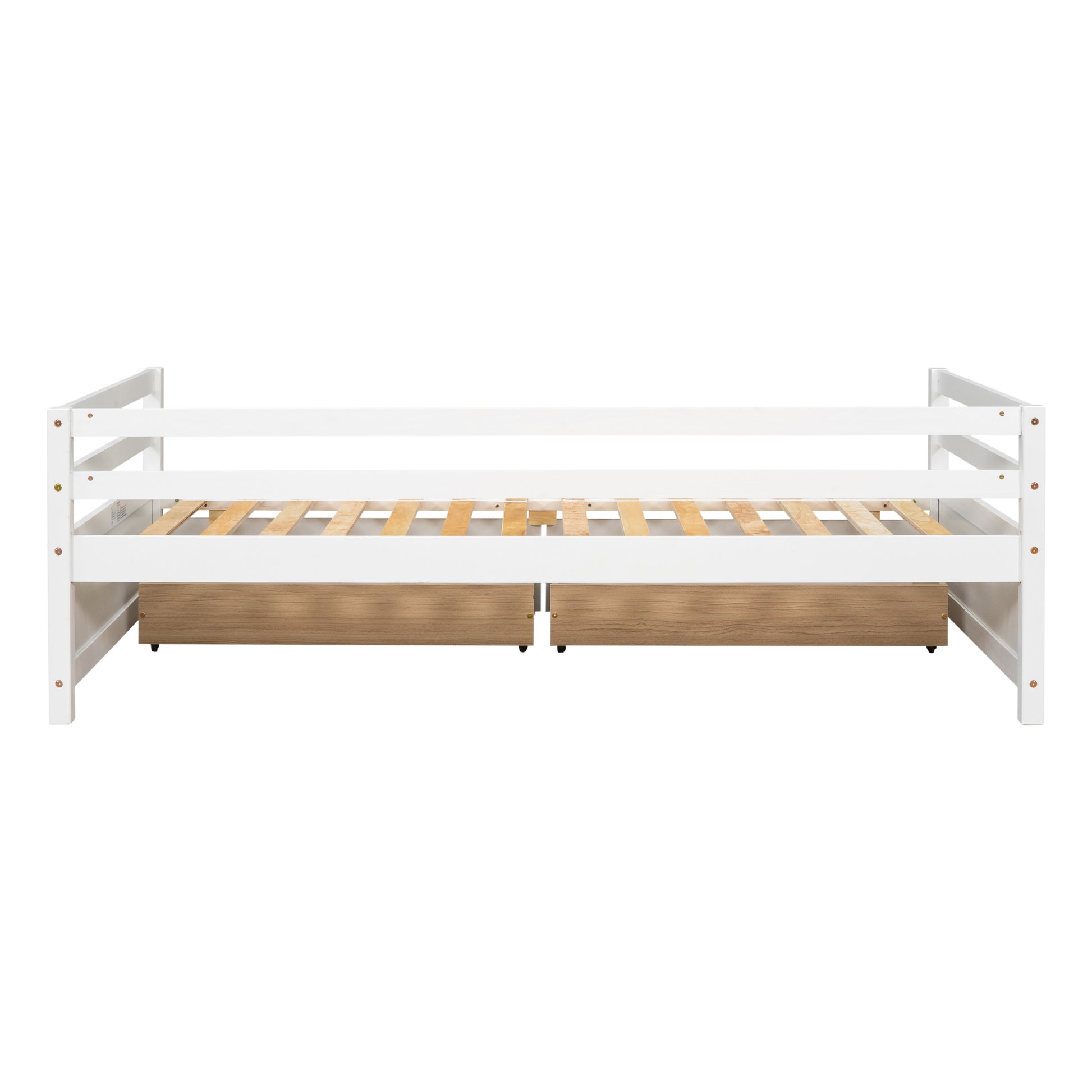 Daybed With Two Storage Drawers ,White Sku:W504P148589 Twin White Pine
