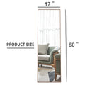 Brown Solid Wood Frame Full Length Mirror, Dressing Mirror, Bedroom Home Porch, Decorative Mirror, Clothing Store, Floor Mounted Large Mirror, Wall Mounted.60
