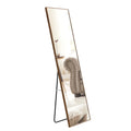Brown Solid Wood Frame Full Length Mirror, Dressing Mirror, Bedroom Home Porch, Decorative Mirror, Clothing Store, Floor Mounted Large Mirror, Wall Mounted.60