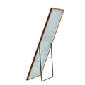 Brown Solid Wood Frame Full Length Mirror, Dressing Mirror, Bedroom Home Porch, Decorative Mirror, Clothing Store, Floor Mounted Large Mirror, Wall Mounted.63