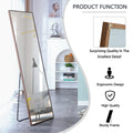 Brown Solid Wood Frame Full Length Mirror, Dressing Mirror, Bedroom Home Porch, Decorative Mirror, Clothing Store, Floor Mounted Large Mirror, Wall Mounted.63