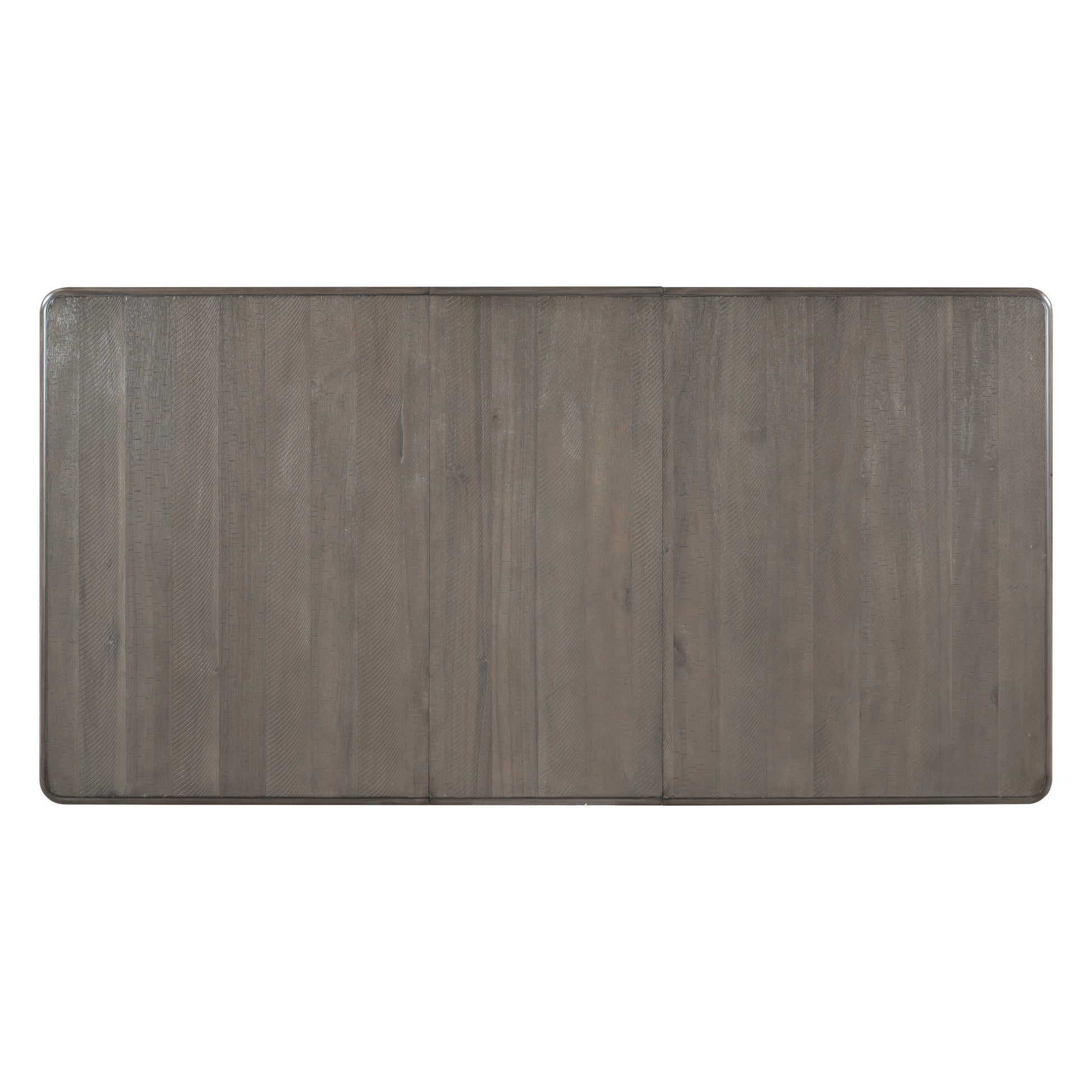 Retro Style 7 Piece Dining Table Set With Extendable Table And 6 Upholstered Chairs Brown White Brown White Solid Wood