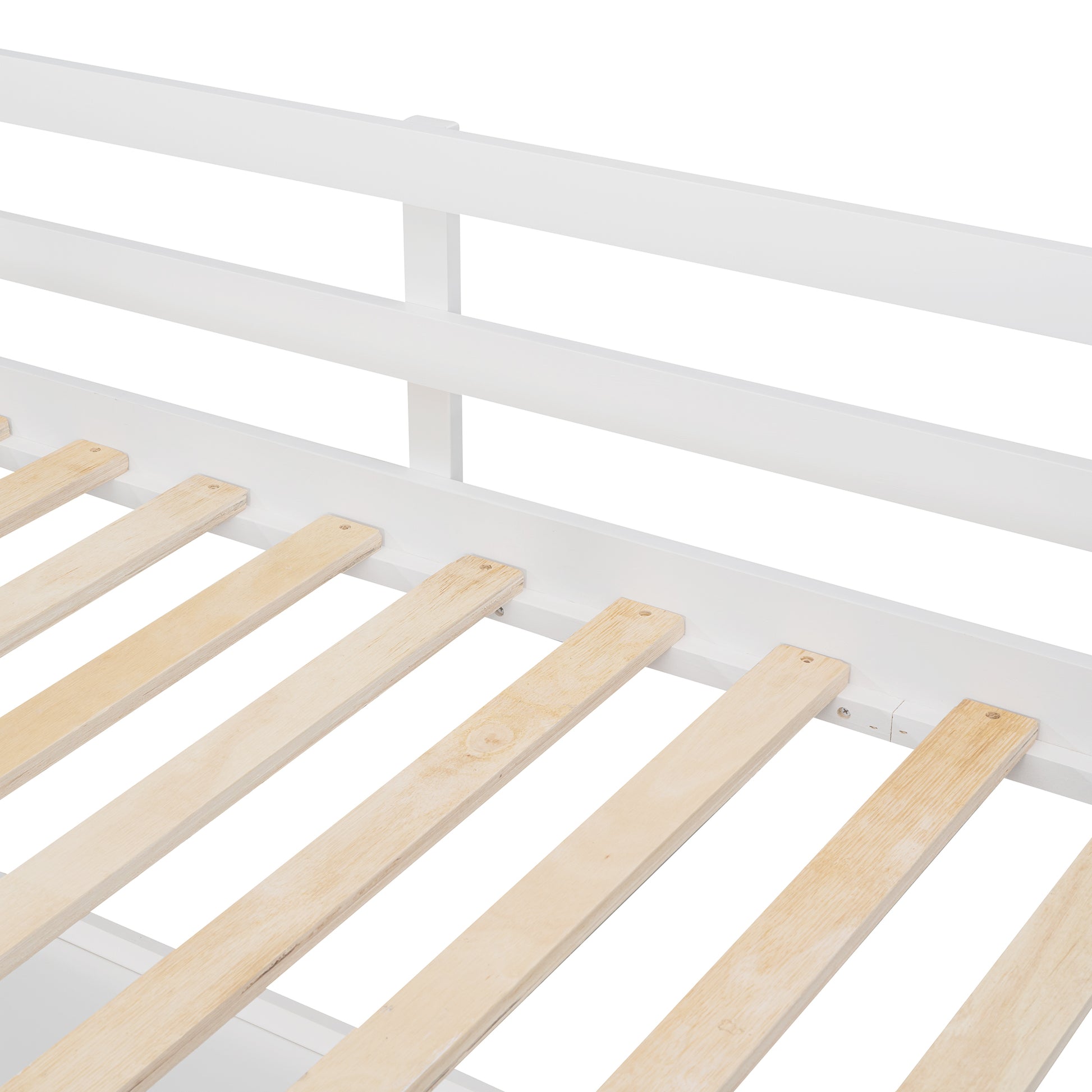 Twin Size Loft Bed With Drawers And Desk, Wooden Loft Bed With Shelves White Old Sku: Lt001530Aak White Solid Wood