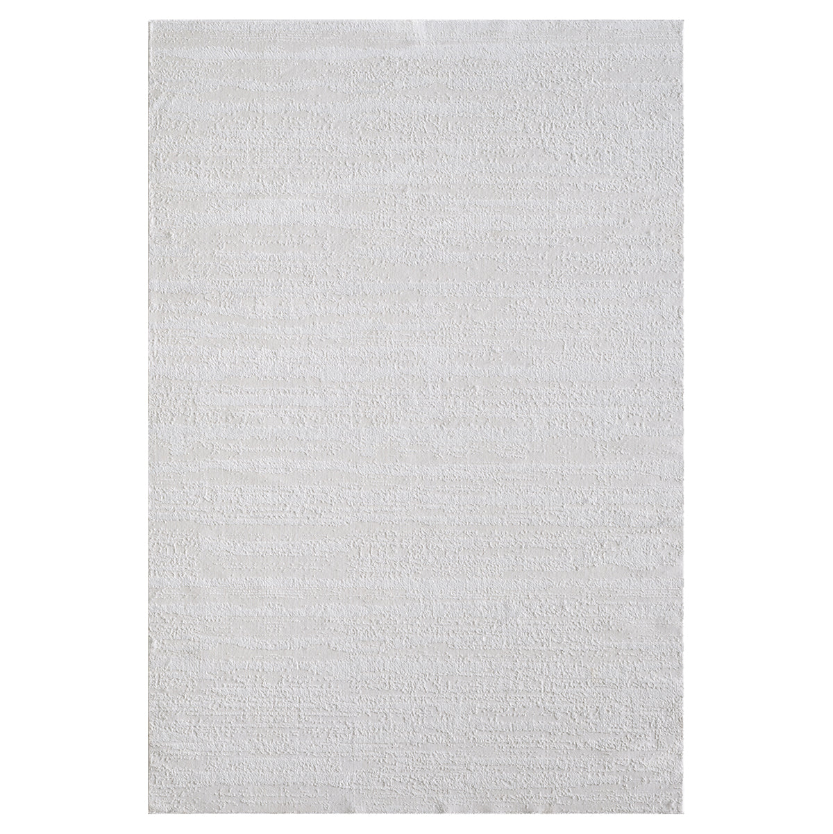 Milano Collection Pale Celadon Woven Area Rug White Polyester